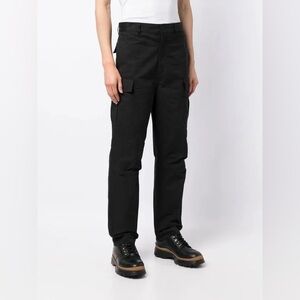NWT MAISON KITSUNE Black Cargo Pants 48 French